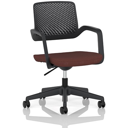 Cosmo Task Operator Chair, Black Frame, Rivet Forge