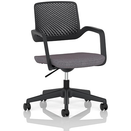 Cosmo Task Operator Chair, Black Frame, Rivet Fuse