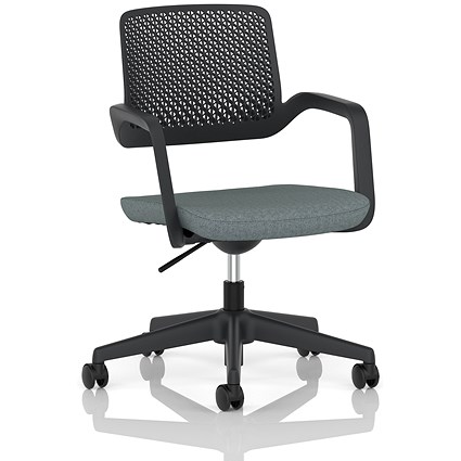 Cosmo Task Operator Chair, Black Frame, Rivet Tensile