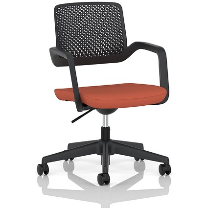 Cosmo Task Operator Chair Black Frame Bespoke Colour Seat Quest Crab