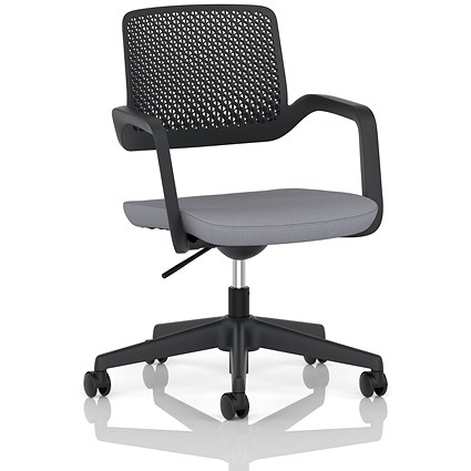 Cosmo Task Operator Chair Black Frame Bespoke Colour Seat Quest Shell