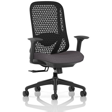 Prism Mesh Back Chair, Height Adjustable Arms, Rivet Fuse