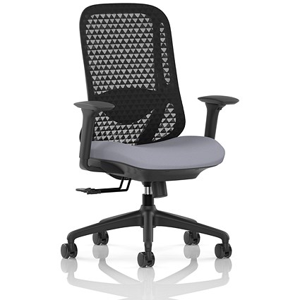 Prism Mesh Back Chair, Height Adjustable Arms, Quest Shell