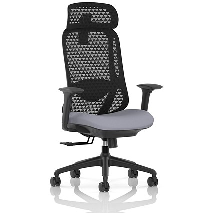 Prism Mesh Back Chair, Headrest, Height Adjustable Arms, Quest Shell
