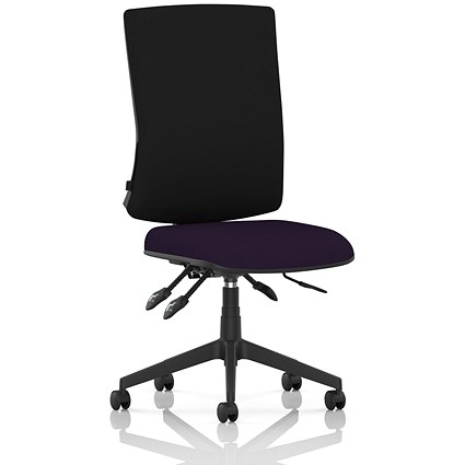 Orlena High Black Back Task Operator Chair, Tansy Purple