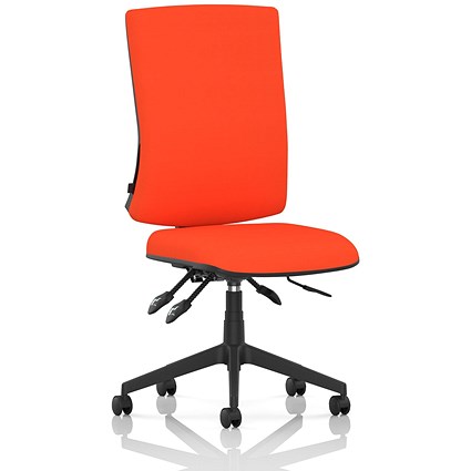 Orlena High Back Task Operator Chair, Tabasco Orange