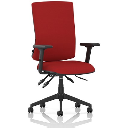 Orlena High Back Task Operator Chair, Height Adjustable Arms, Bergamot Cherry