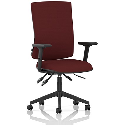 Orlena High Back Task Operator Chair, Height Adjustable Arms, Ginseng Chilli