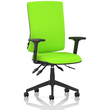 Orlena High Back Task Operator Chair, Height Adjustable Arms, Myrrh Green