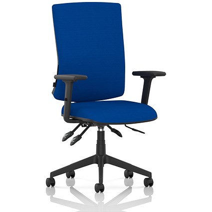 Orlena High Back Task Operator Chair, Height Adjustable Arms, Stevia Blue