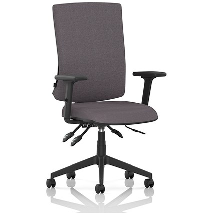Orlena High Back Task Operator Chair, Height Adjustable Arms, Rivet Fuse