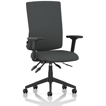 Orlena High Back Task Operator Chair, Height Adjustable Arms, Quest Mussel