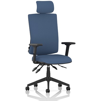 Orlena High Back Task Operator Chair, Headrest, Height Adjustable Arms, Quest Limpet