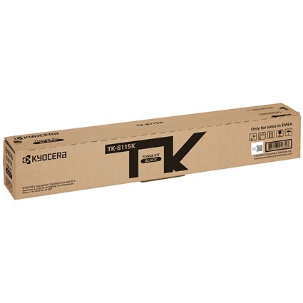 Kyocera Toner Kit for ECOSYS M8124cidn and M8130cidn Black TK8115K