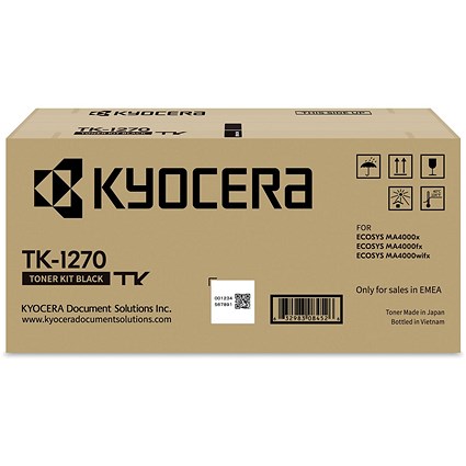 Kyocera TK-1270 Toner Cartridge Black 1T0C140NL0