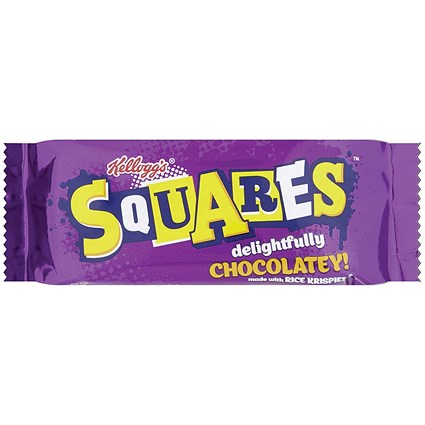 Kelloggs Rice Krispies Squares Delightfully Chocolatey Snack Bars, 36g, Pack of 30