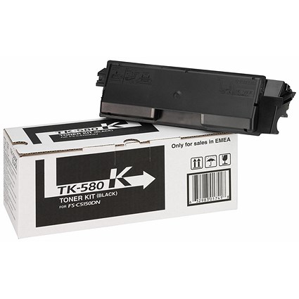 Kyocera TK-580K Black Laser Toner Cartridge