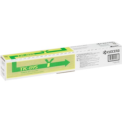 Kyocera TK-895Y Yellow Laser Toner Cartridge