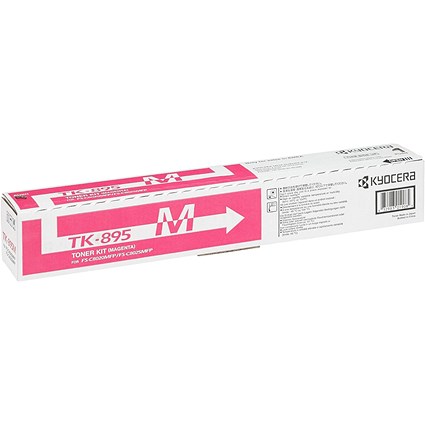 Kyocera TK-895M Magenta Laser Toner Cartridge