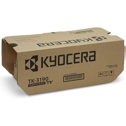 Kyocera Black Toner Cassette TK-3190 (25,000 Page Capacity)
