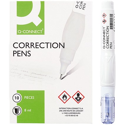 Q-Connect Correction Pen 8ml (10 Pack)