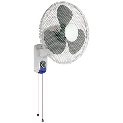 Q-Connect Wall Fan, 3 Speed, 16 Inch