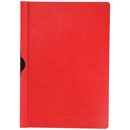 Q-Connect A4 Quickclip Files, 3mm Spine, Red, Pack of 25 Q-Connect A4 Quickclip Files, 3mm Spine, Red, Pack of 25