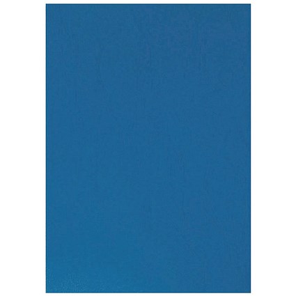 Q-Connect Binding Comb Covers, Leathergrain, Blue, A4, Pack of 100