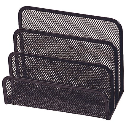 Q-Connect Mesh Letter Sorter - Black