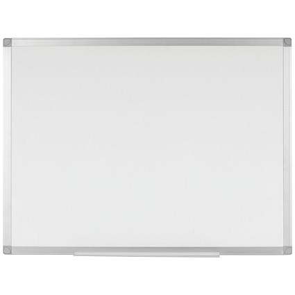 Q-Connect Magnetic Whiteboard, Aluminium Frame, 900x600mm