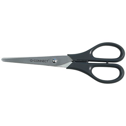 Q-Connect Scissors 170mm Black Stainless Steel