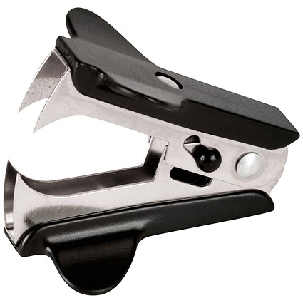 Q-Connect Staple Remover with Ergonomic Grip, Black Q-Connect Staple Remover with Ergonomic Grip, Black