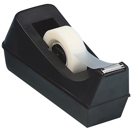 Q-Connect Tape Dispenser, Takes 19mm x 33m, Black