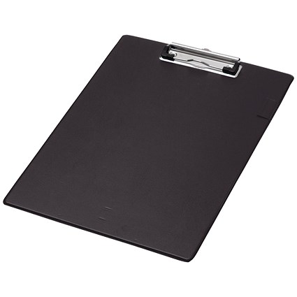 Q-Connect PVC Clipboard, Foolscap, Black