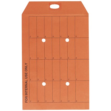 Q-Connect C4 Envelope Internal Mail Resealable 85gsm Orange (Pack of 250) J00058