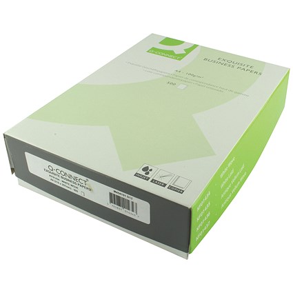 Q-Connect A4 Wove Finish Paper, White, 100gsm, Ream (500 Sheets)