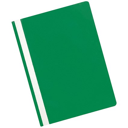 Q-Connect A4 Project Folders, Green, Pack of 25