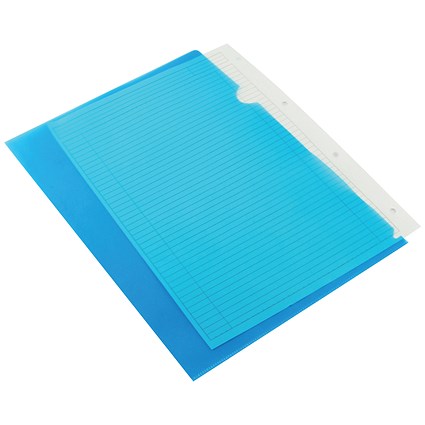Q-Connect A4 Cut Flush Folders, Blue, Pack of 100