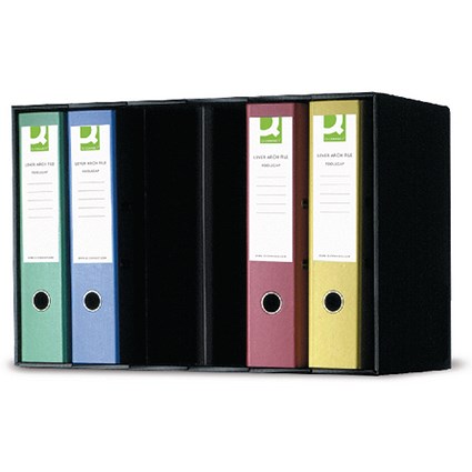 Q-Connect Lever Arch File Module, Black, Pack of 5