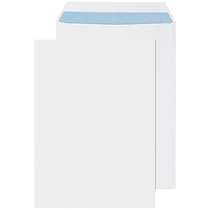 Q-Connect 353x250mm (B4) Envelopes, Self Seal, 100gsm, White, 100gsm, Pack of 250