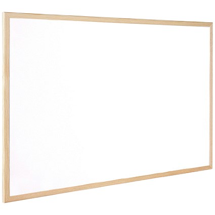 Q-Connect Whiteboard, Wooden Frame, 400xH300mm Q-Connect Whiteboard, Wooden Frame, 400xH300mm