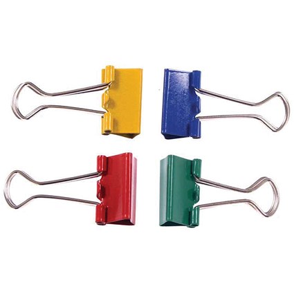 Q-Connect Foldback Clip 19mm Assorted (Pack of 10)