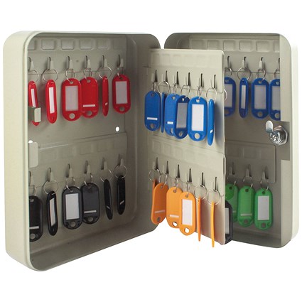 Q-Connect Pearl Grey 48-Key Cabinet KF04027