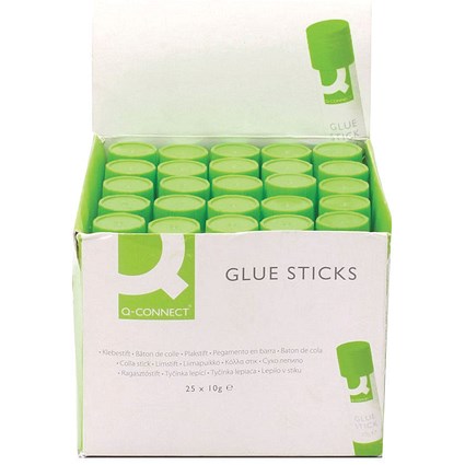 Q-Connect Glue Stick 10g (25 Pack)