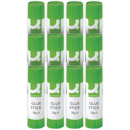 Q-Connect Glue Stick 20g (12 Pack)