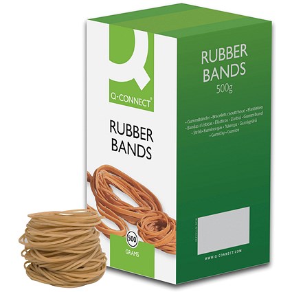 Q-Connect Rubber Bands No.18 76.2 x 1.6mm 500g Q-Connect Rubber Bands No.18 76.2 x 1.6mm 500g