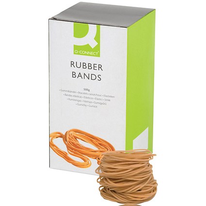 Q-Connect Rubber Bands No.24 152.4 x 1.6mm 500g Q-Connect Rubber Bands No.24 152.4 x 1.6mm 500g