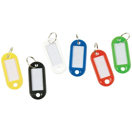 Q-Connect Key Fobs with 2 Punched Holes Assorted Pack of 240 KF10876