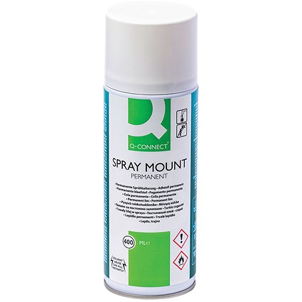 Q-Connect Spraymount Permanent Adhesive Aerosol 400ml