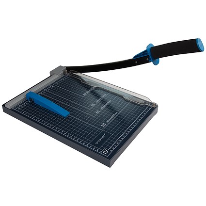 Q-Connect A4 Guillotine 320mm Cutting Length 10 Sheet Capacity KF11241 Q-Connect A4 Guillotine 320mm Cutting Length 10 Sheet Capacity KF11241
